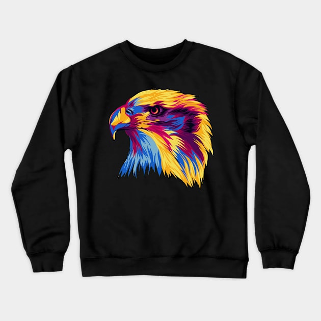 Eagle illustration Crewneck Sweatshirt by godansz